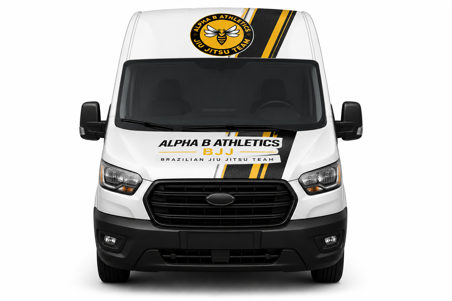 Alpha B Athletics BJJ team van used for school pickup